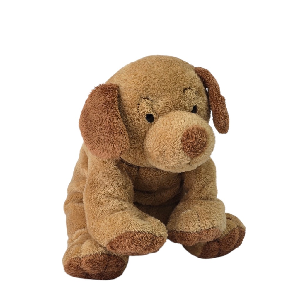 Vintage Ty Pluffies Puppers Dog Plush 8in Tan Brown Soft Toy 2003 Nursery